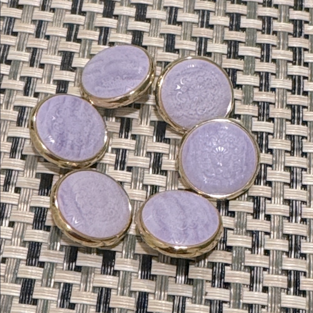 ESCADA MARGARETHA LEY 6/ LAVENDER~ Gold Buttons